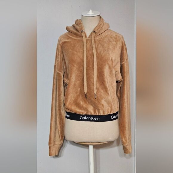 Calvin Klein Women's‎ Performance Long-sleeve Cropped Hoodie Size:Medium - Picture 1 of 7